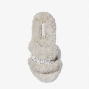 MK Scarlett Faux Fur Slide Sandals